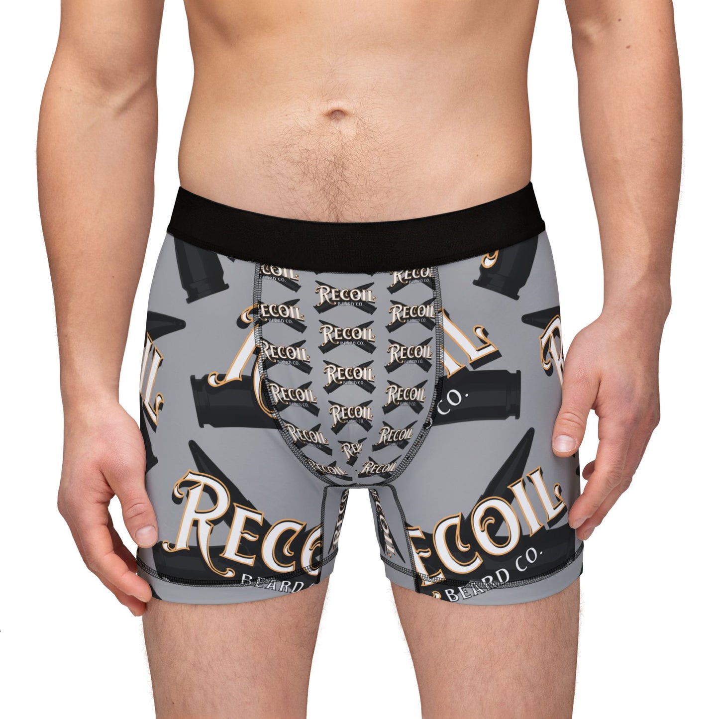 Recoil Beard Men's Boxer Briefs — All-Over Print Athletic Underwear