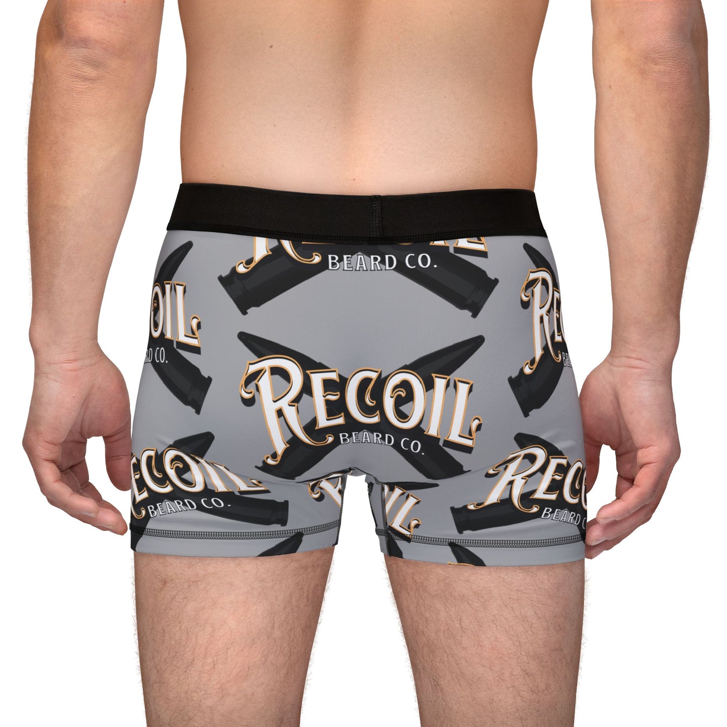 Recoil Beard Men's Boxer Briefs — All-Over Print Athletic Underwear